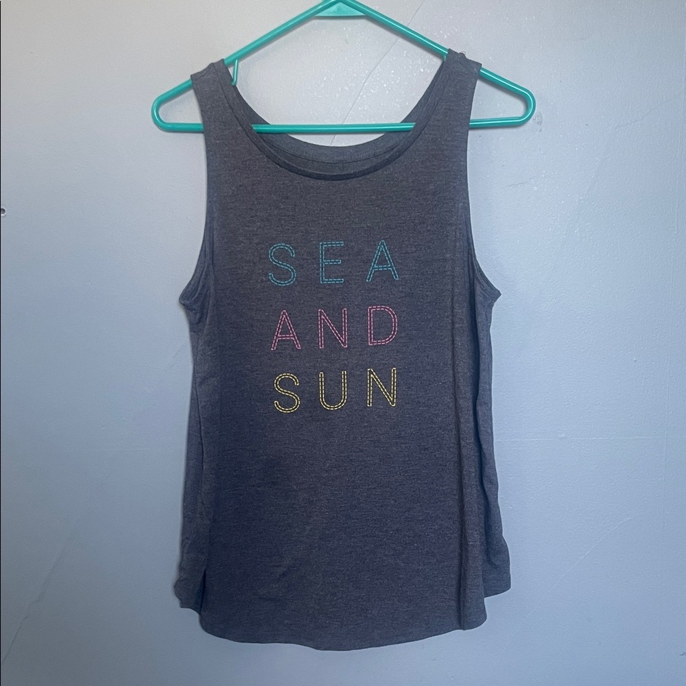 St. John’s Bay Women’s M sleeveless Sea And Sun workout tank top